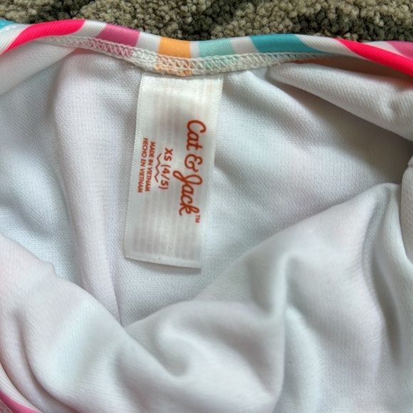 Cat and Jack one piece striped swimsuit size XS (4/5) - Picture 2 of 5